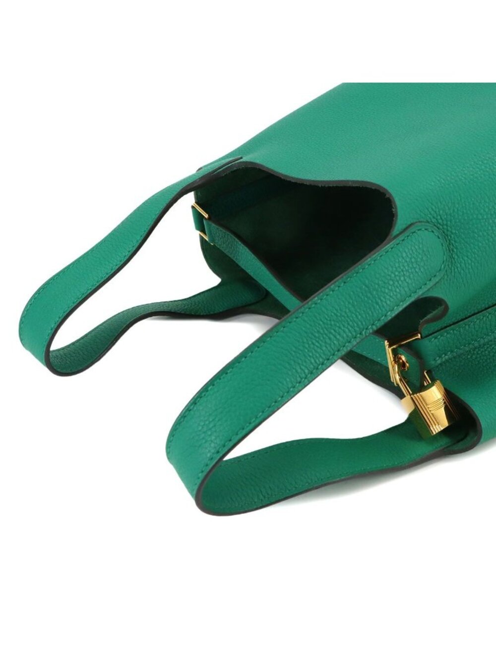★SOLD★ Hermes Picotin Lock 18 PM Hand Bag Taurillon Morris Verse Jade PM - Picture 6 of 10